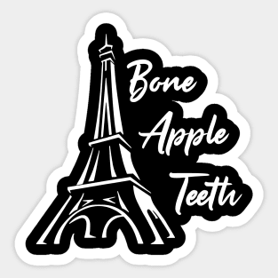 Bone Apple Teeth Sticker